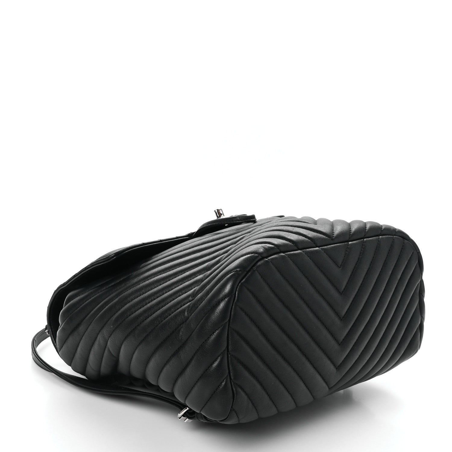 Chanel Calfskin Chevron Quilted Large Urban Spirit Backpack Black 4 of 10