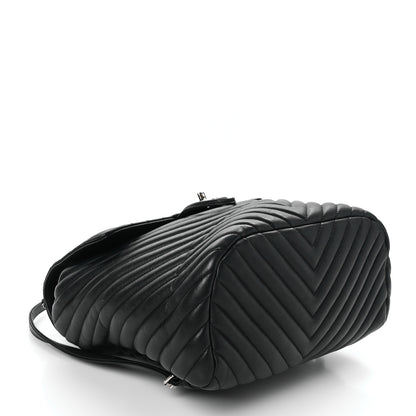 Chanel Calfskin Chevron Quilted Large Urban Spirit Backpack Black 4 of 10