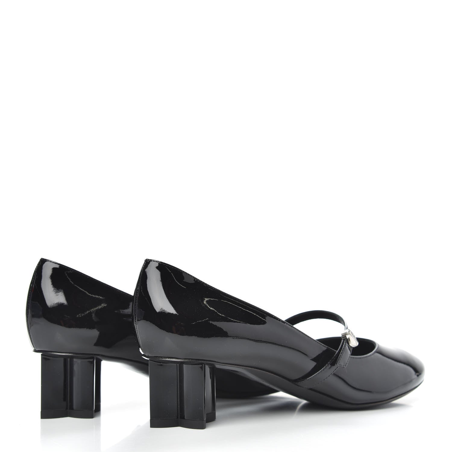 Louis Vuitton Patent Uniformes Silhouette 40mm Pumps 38.5 Black 4 of 8