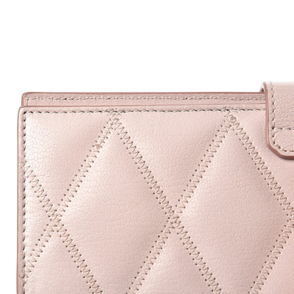 Givenchy Goatskin Quilted GV3 Long Wallet Pink 7 of 12