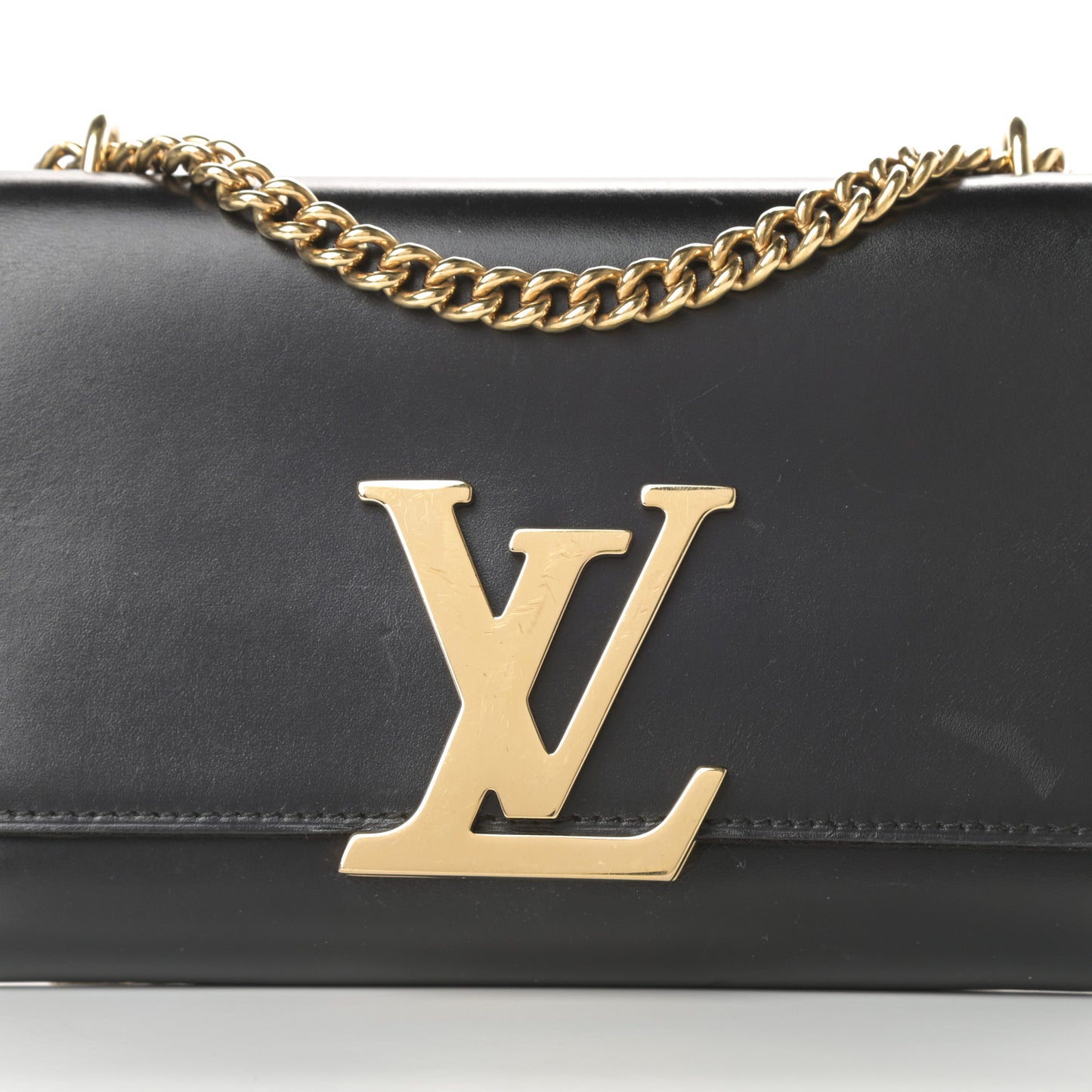 Calfskin Chain Louise MM Black