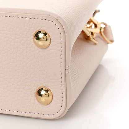Louis Vuitton Taurillon Enamel Flower Chain Capucines BB Beige Yellow Creme 8 of 9