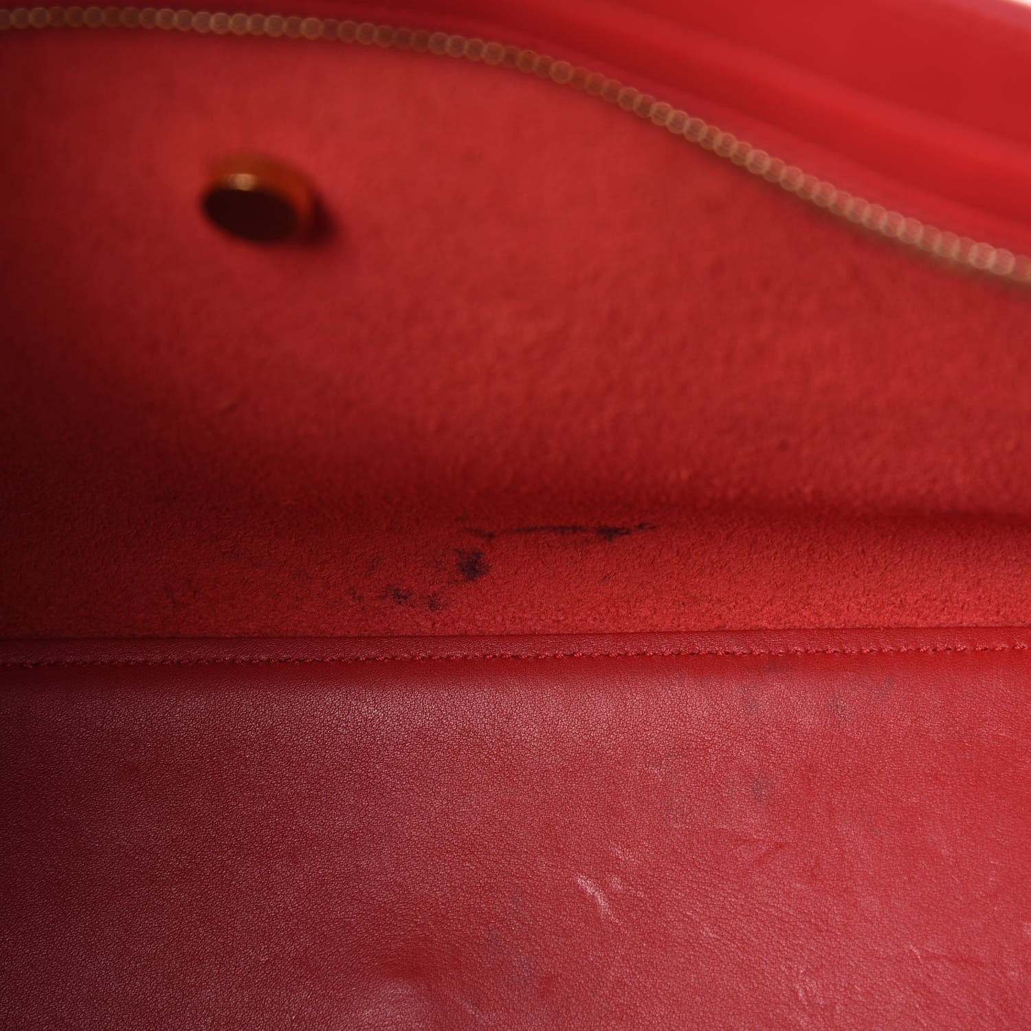 Saint Laurent Calfskin Small Classic Y Cabas Red 9 of 10