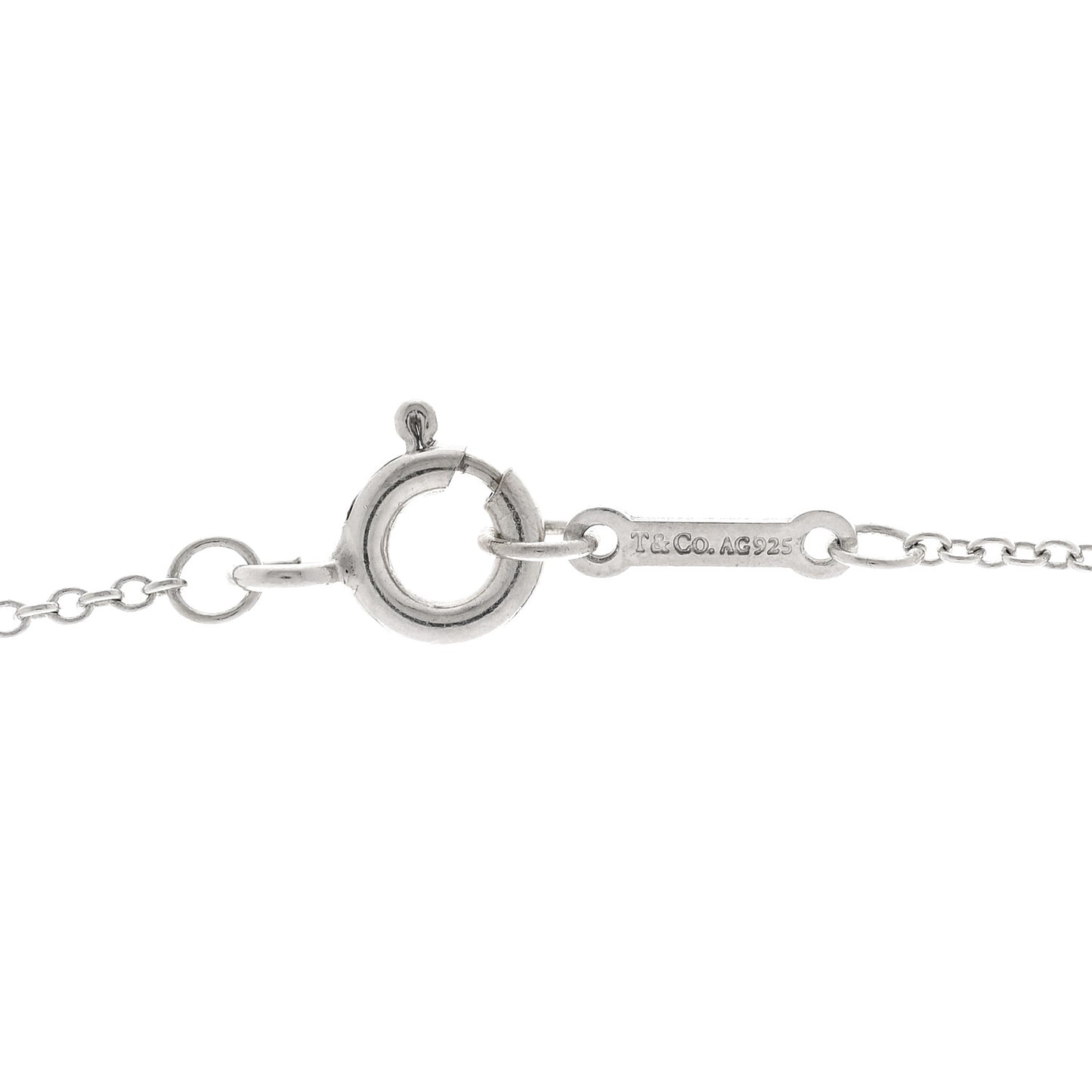 Sterling Silver Paloma Picasso Olive Leaf Heart Branch Pendant Necklace