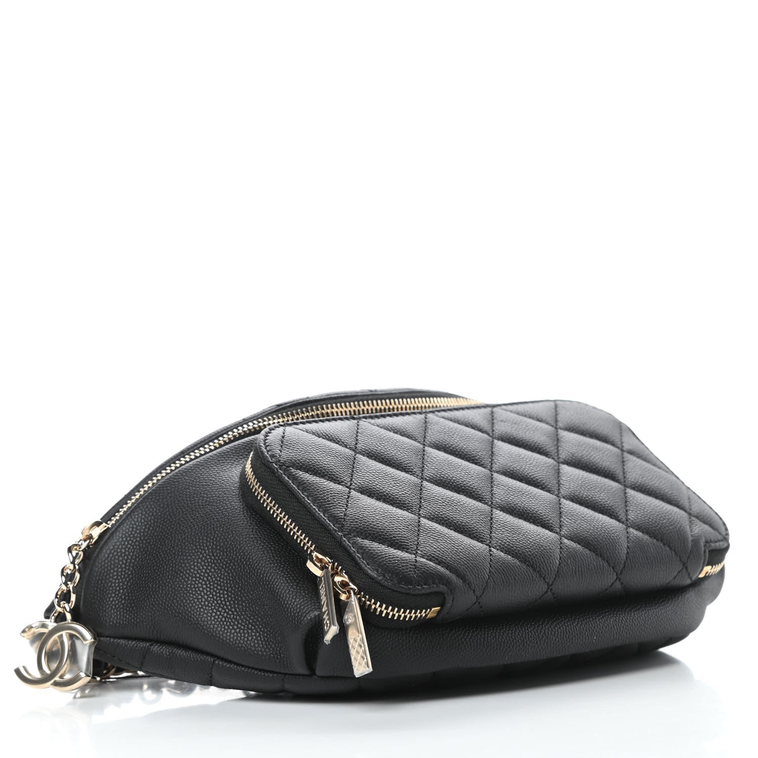 Chanel Caviar Quilted Business Affinity Waist Belt Bag Black 4 of 11