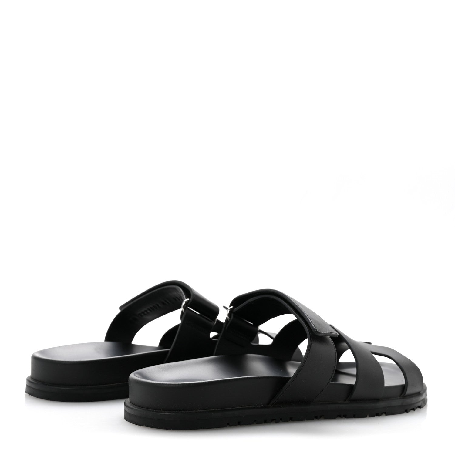 Hermes Calfskin Womens Chypre Sandals 41 Black 5 of 9