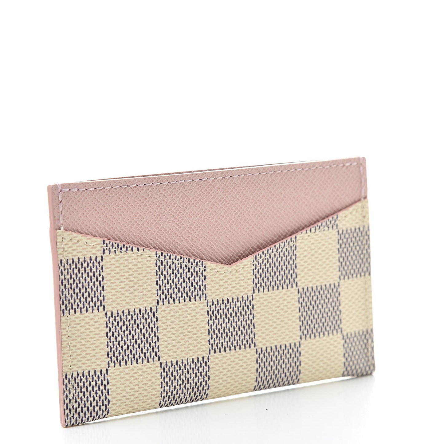 Damier Azur Daily Card Holder Rose Ballerine
