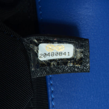 Chanel Patent Leather Small Boy Flap Plexiglass Blue 9 of 9