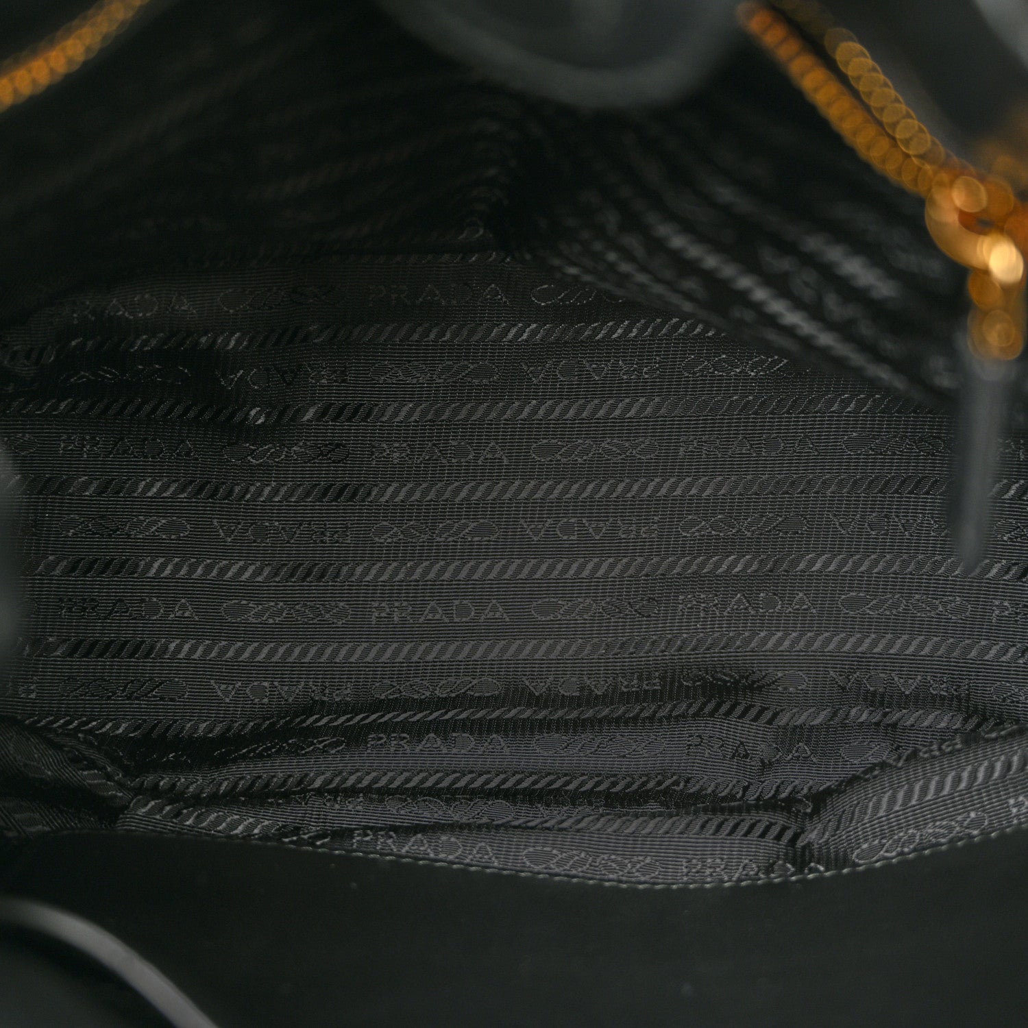 Prada Nappa Drawstring Tote Black 5 of 10