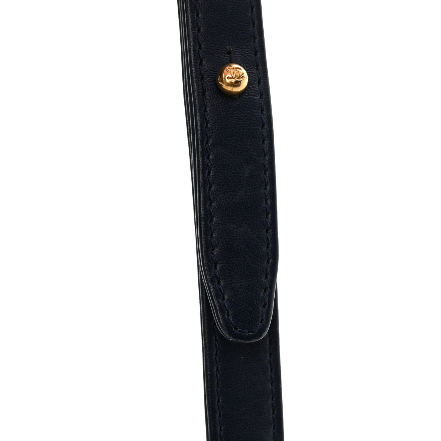 Lambskin Quilted Bi-Color Medium Boy Flap Black Navy