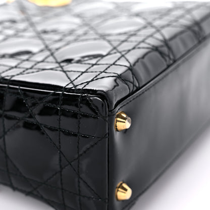 Christian Dior Patent Cannage Mini Lady Dior Black 9 of 14