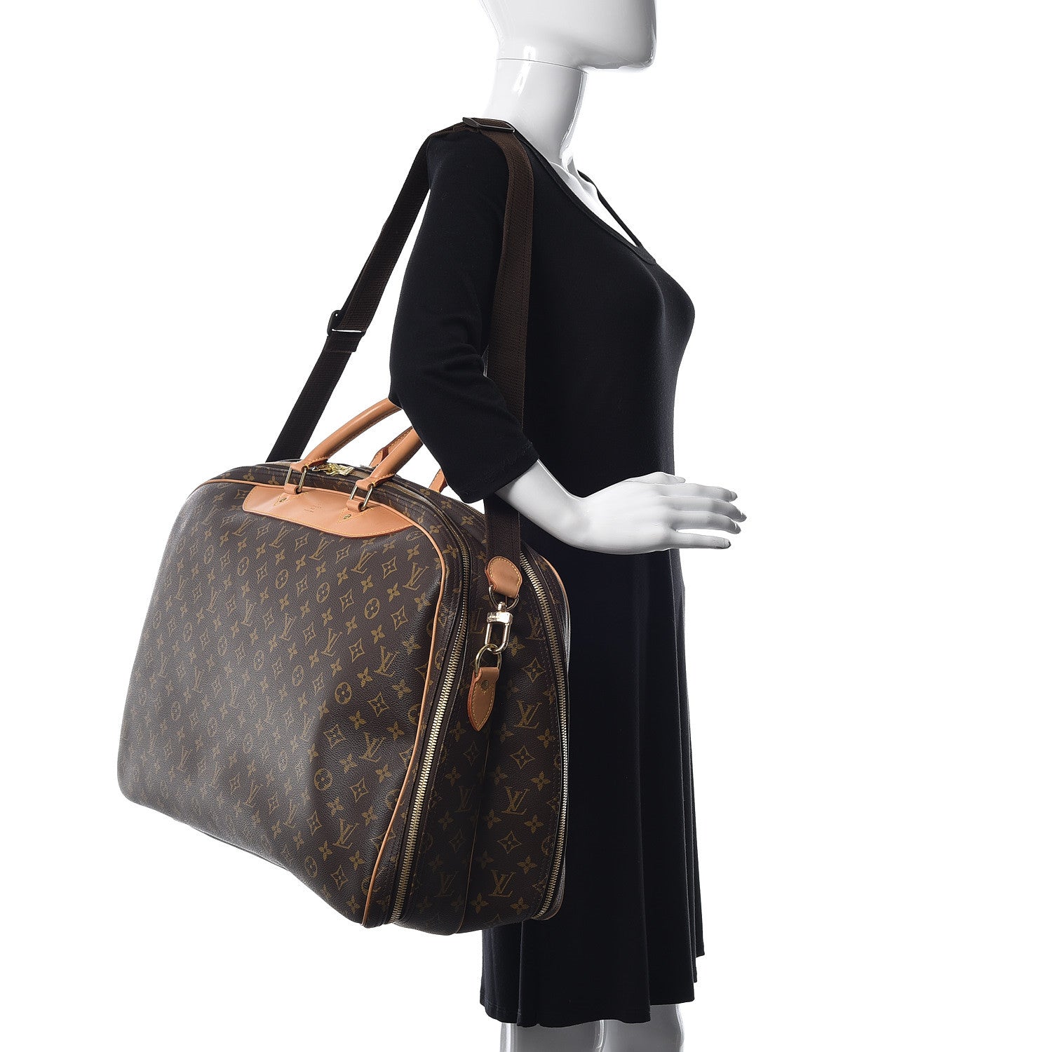 Louis Vuitton Monogram Alize 2 Compartment Luggage Travel Bag 2 of 12
