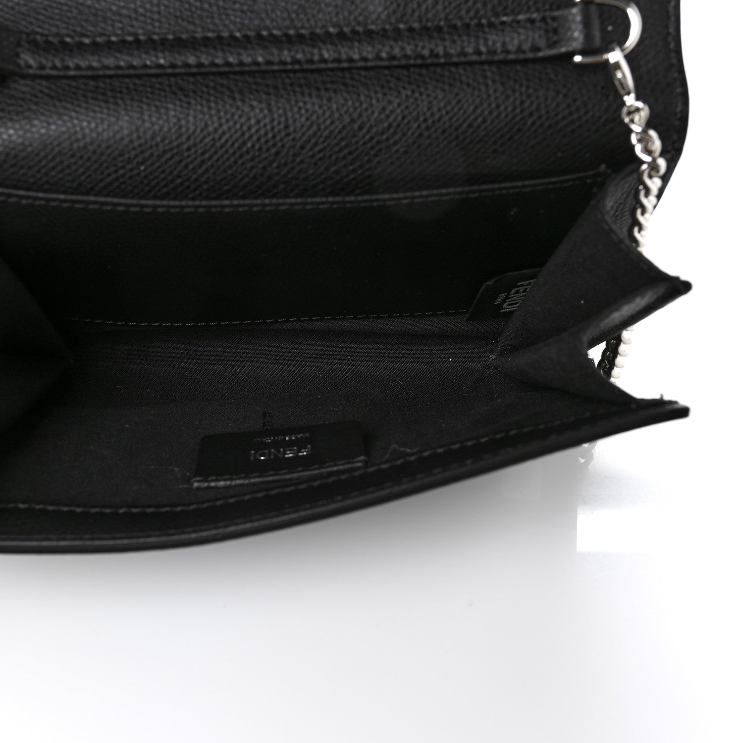 Fendi Vitello Cruise F is Fendi Wallet on Chain Black 5 of 8