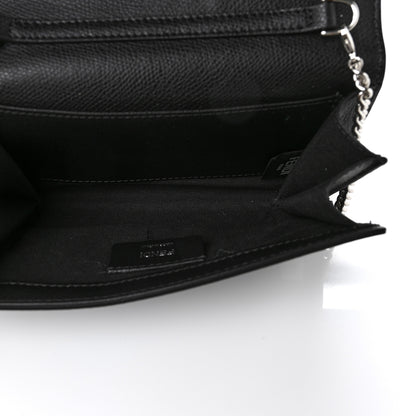 Fendi Vitello Cruise F is Fendi Wallet on Chain Black 5 of 8