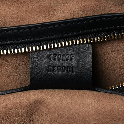 Gucci GG Supreme Monogram Medium Padlock Tote Black 7 of 9