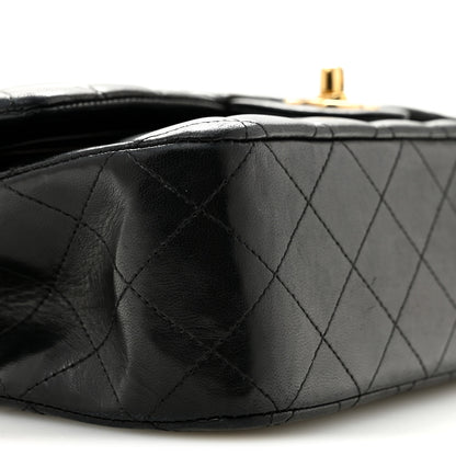 Chanel Lambskin Quilted Medium Double Flap Black 9 of 14