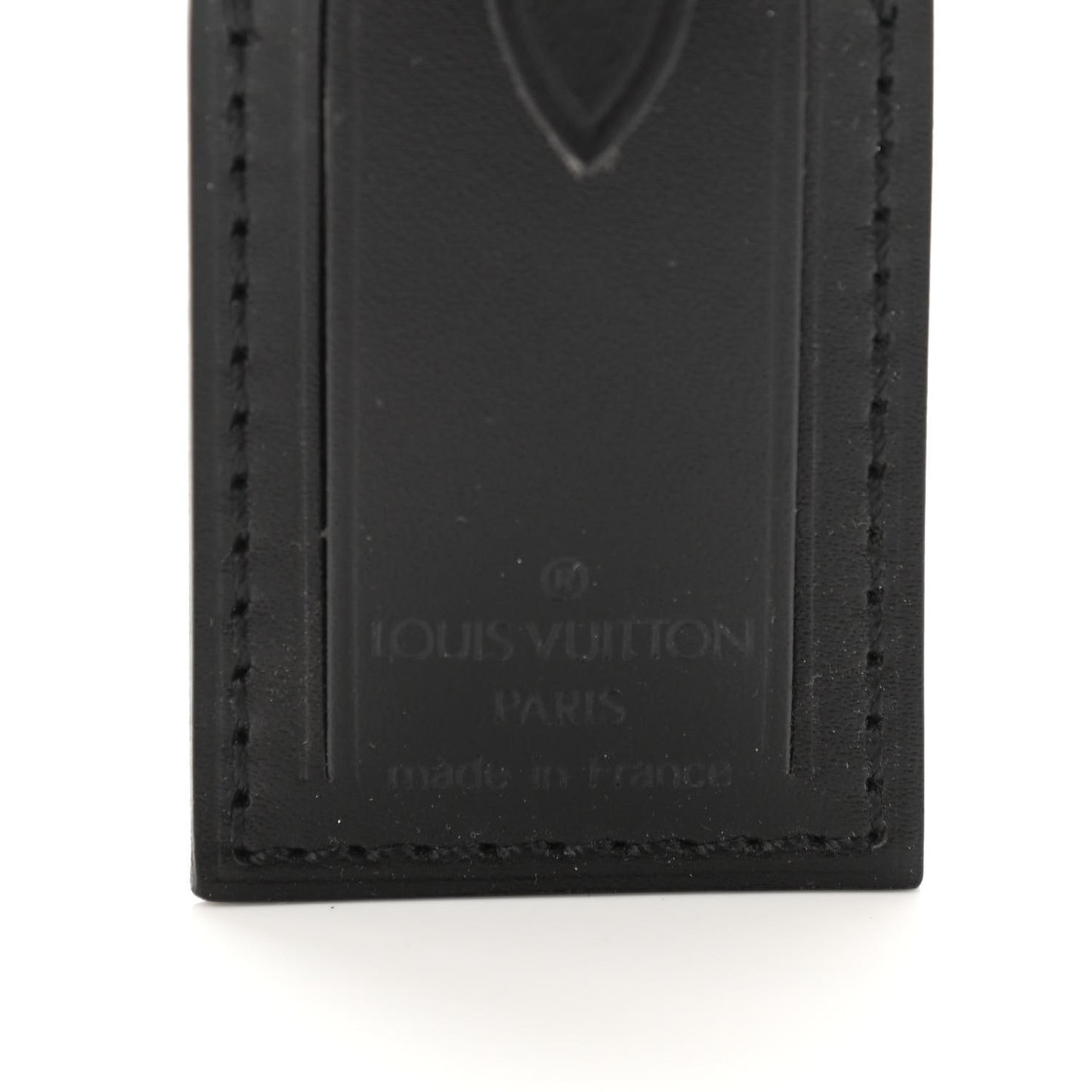 Calfskin Luggage Tag Black