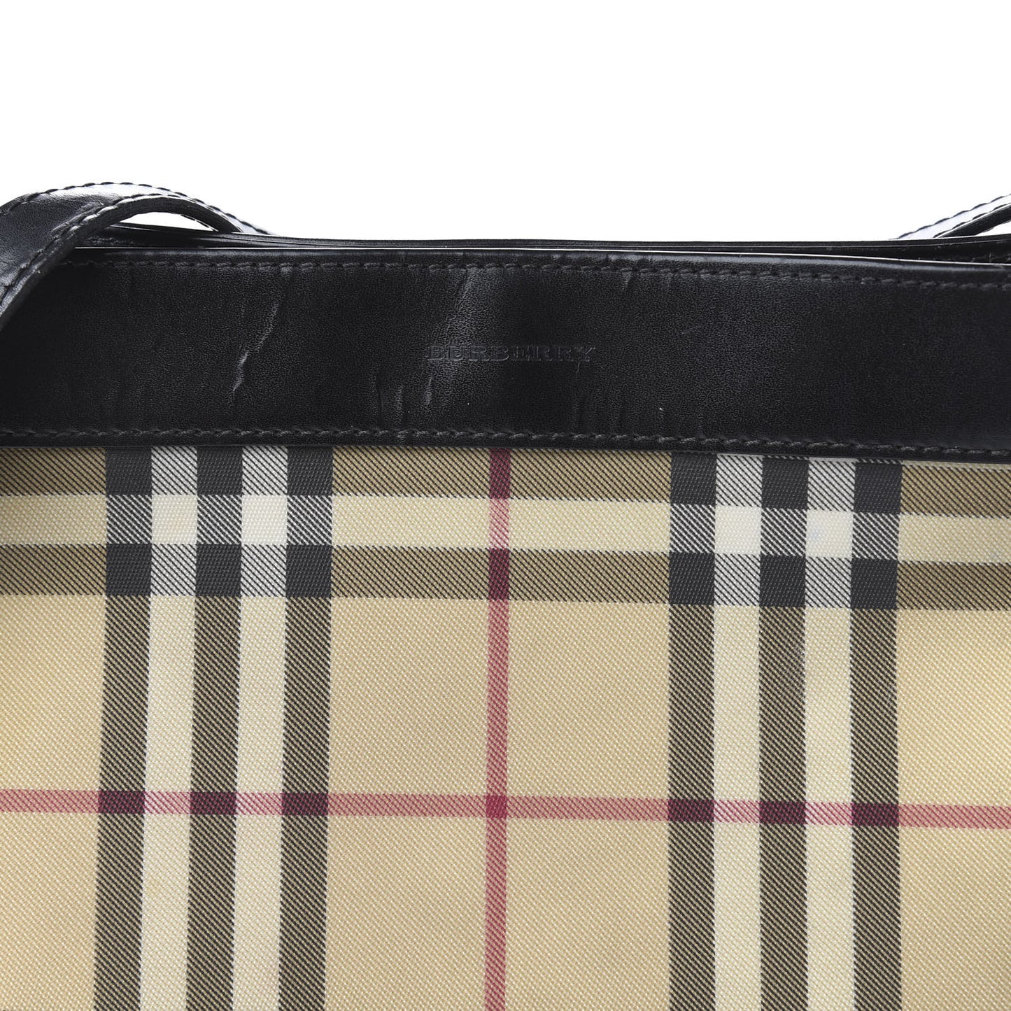 House Check Shoulder Bag Black