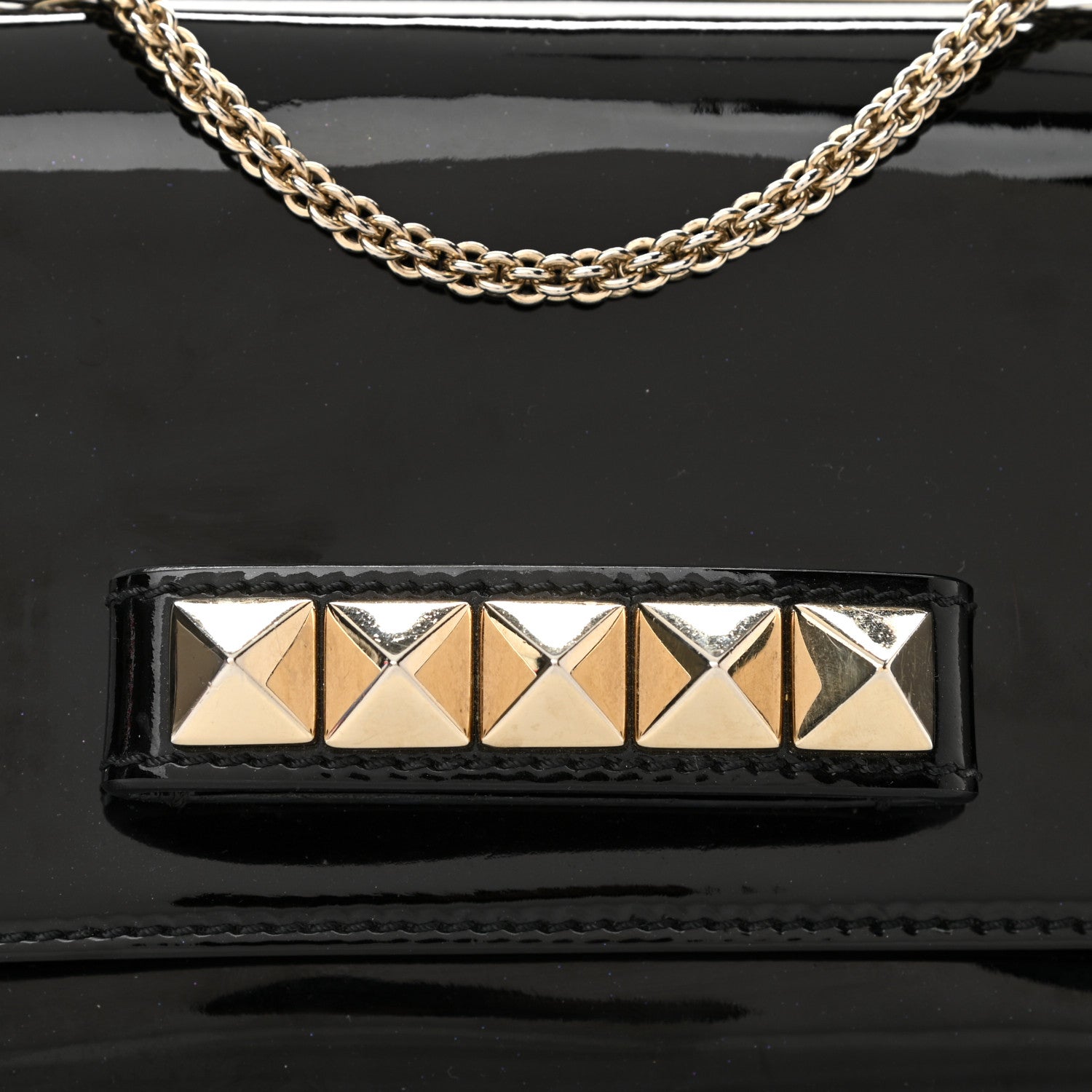 Valentino Garavani Patent Va Va Voom Shoulder Bag Black 7 of 10