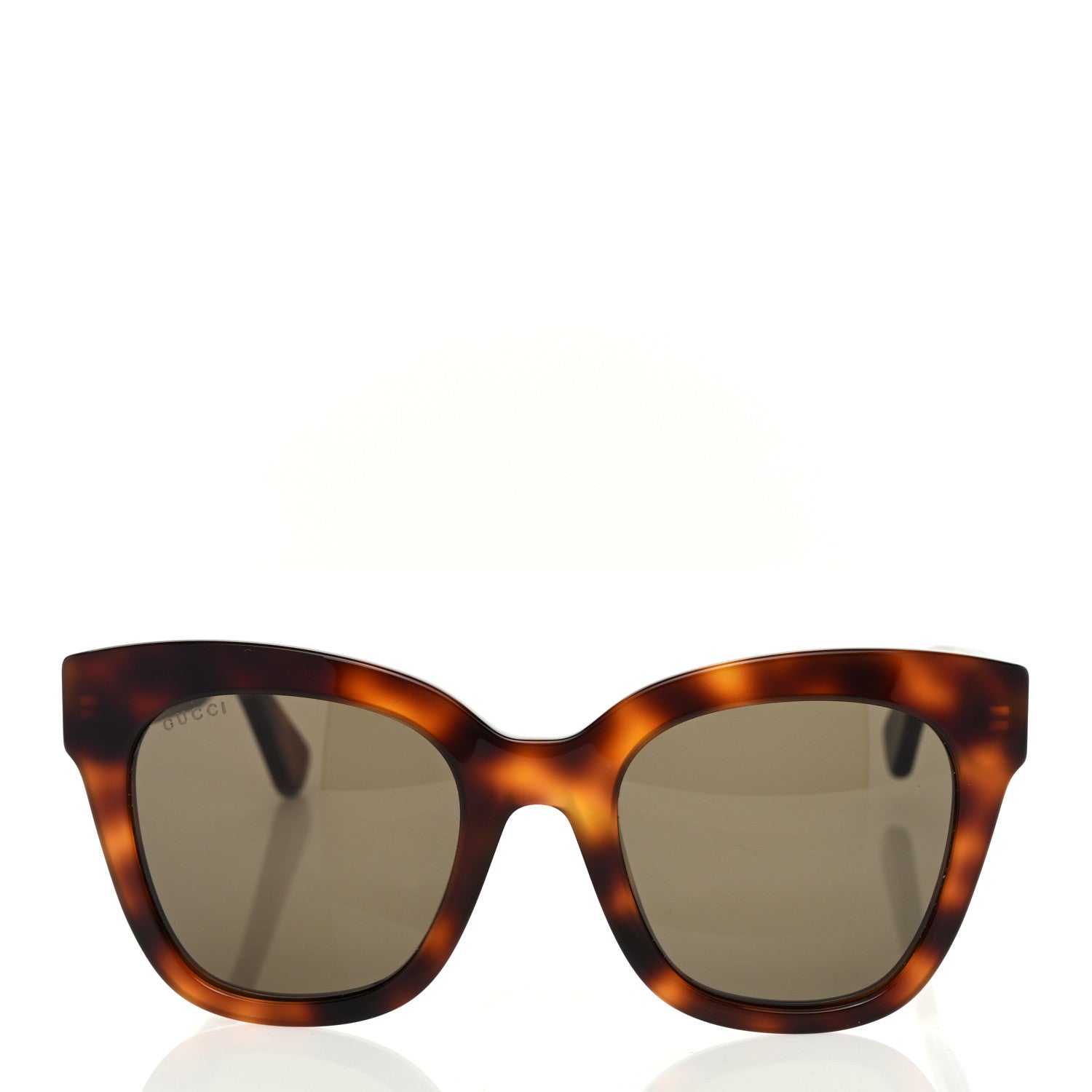Gucci Acetate Square Frame Sunglasses GG0029S Tortoise 2 of 8