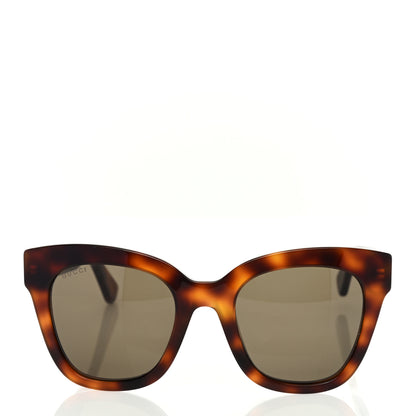 Gucci Acetate Square Frame Sunglasses GG0029S Tortoise 2 of 8