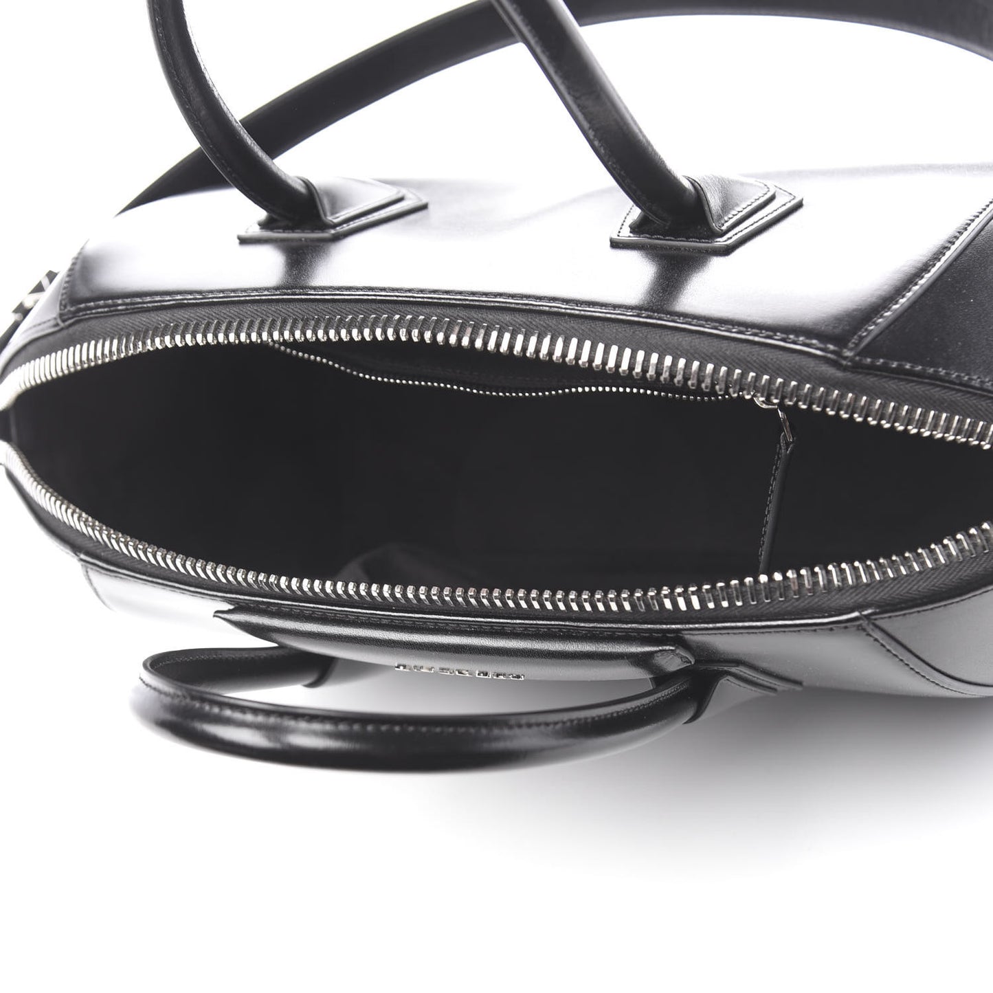 Shiny Lord Calfskin Medium Antigona Black