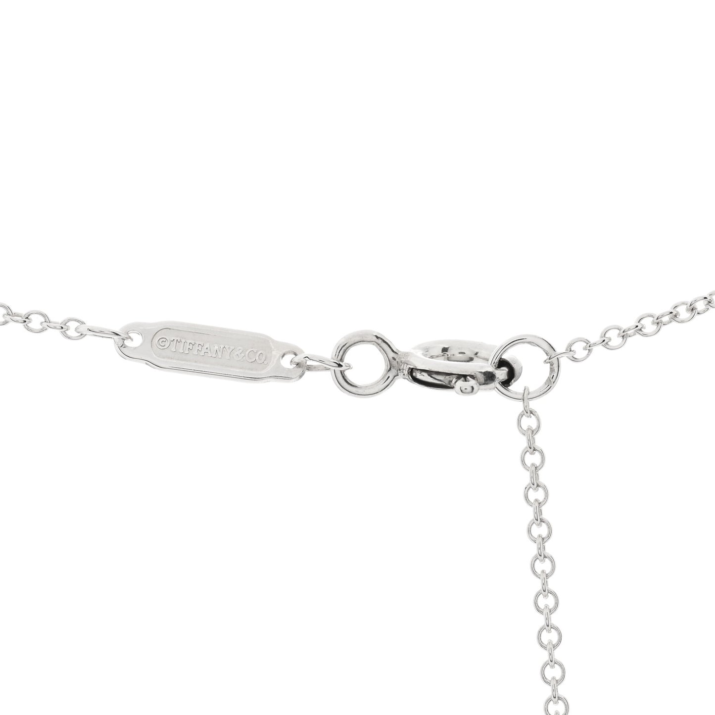 Sterling Silver Large T Smile Pendant Necklace