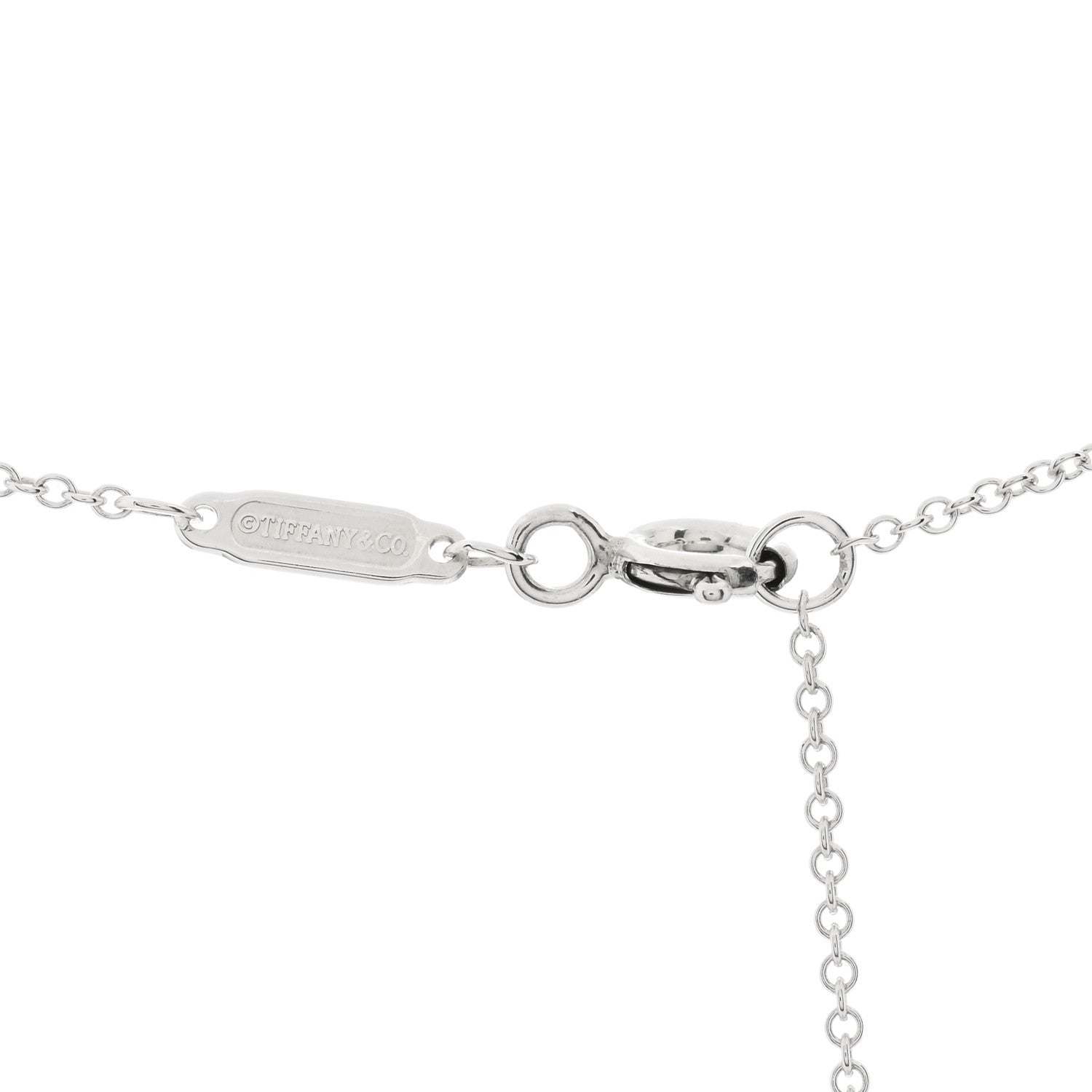 Tiffany Sterling Silver Large T Smile Pendant Necklace 3 of 3