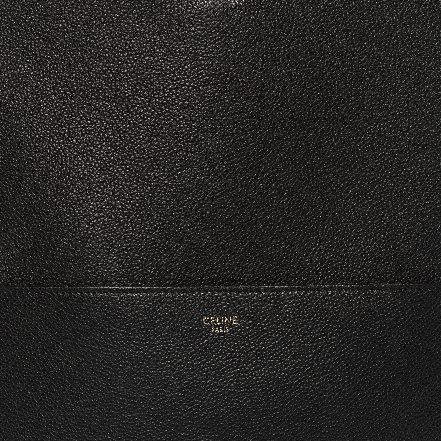 Soft Grained Calfskin Sangle Bucket Bag Black
