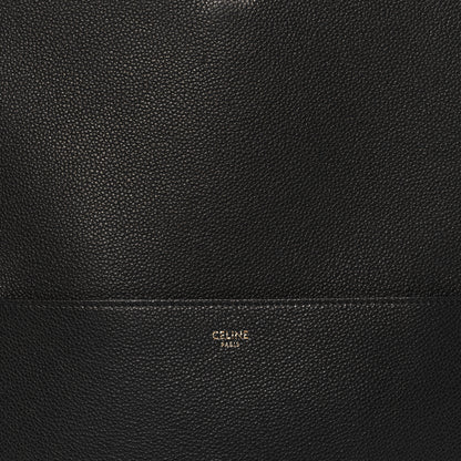 Celine Soft Grained Calfskin Sangle Bucket Bag Black 8 of 11