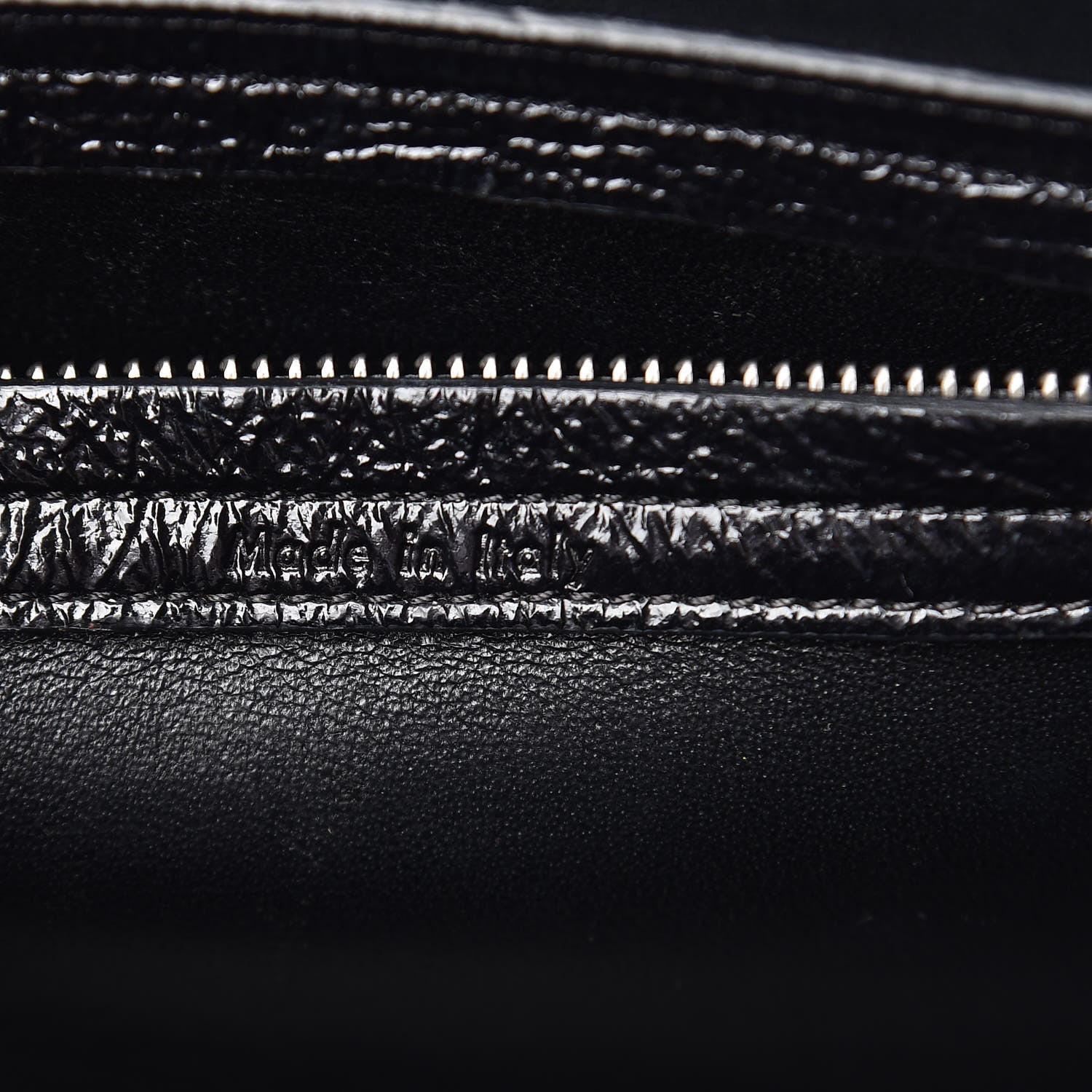 Celine Crinkled Patent Calfskin Medium Phantom Luggage Black 8 of 10