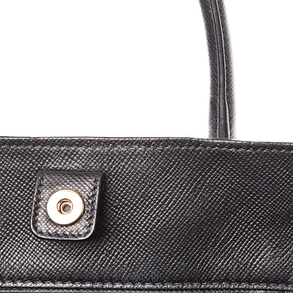 Prada Saffiano Cuir Open Promenade Tote Black 8 of 19