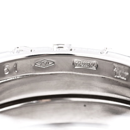 Bulgari 18K White Gold B.Zero1 Four-Band Ring 51 5.75 6 of 8