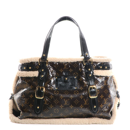 Louis Vuitton Patent Monogram Shearling Sac Thunder 1 of 7
