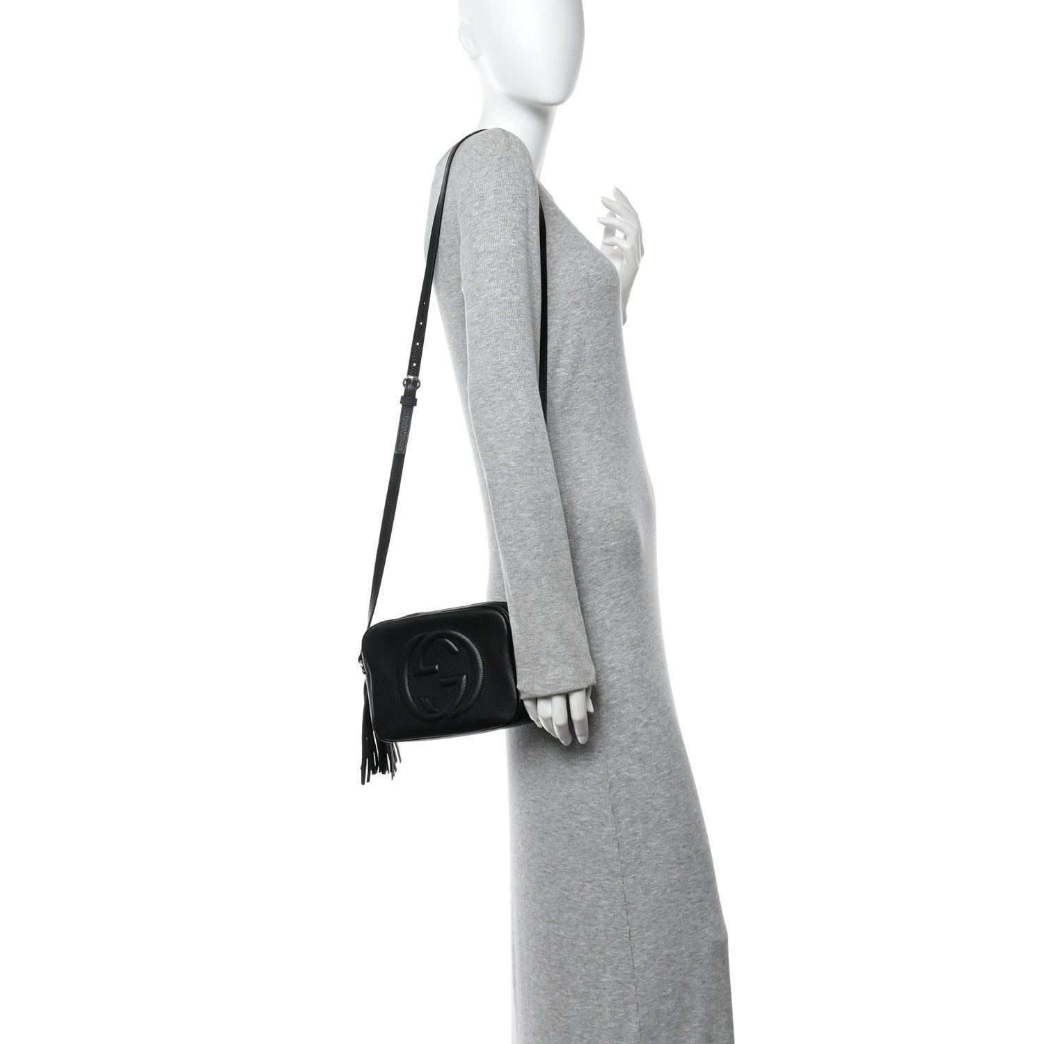 Gucci Pebbled Calfskin Small Soho Disco Bag Black 2 of 14