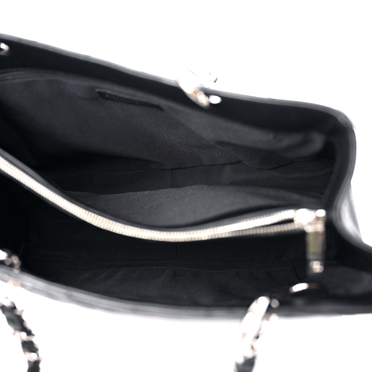 Caviar Quilted Grand Shopping Tote GST Black