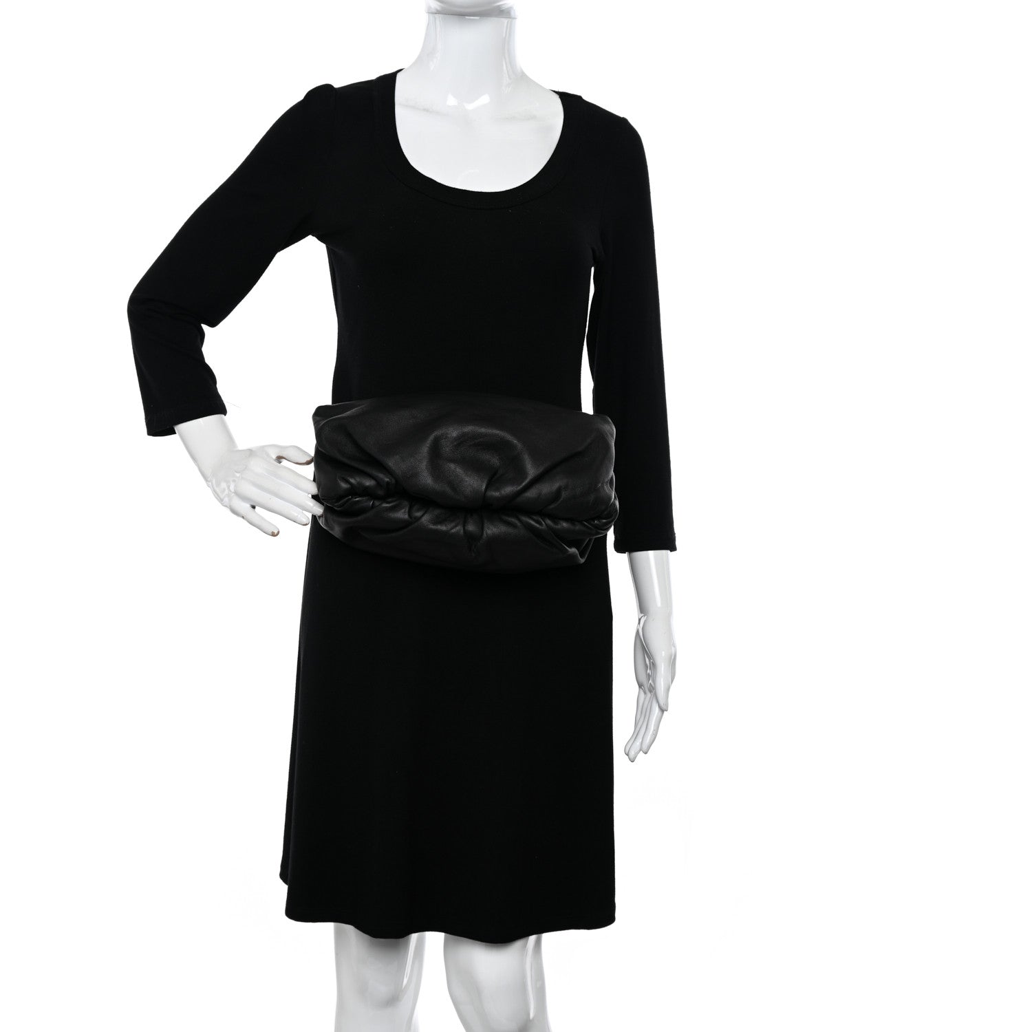 Bottega Veneta Calfskin Belt Bag Black 2 of 8