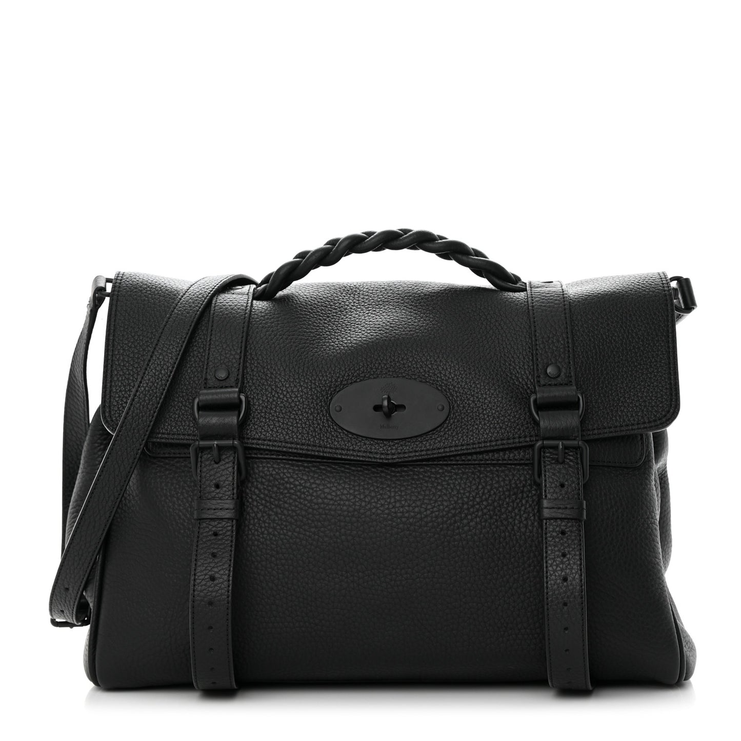 Heavy Grain Oversized Alexa Black