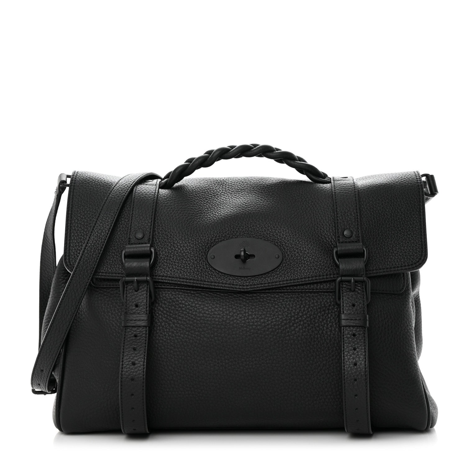 Mulberry Heavy Grain Oversized Alexa Black 1 of 11