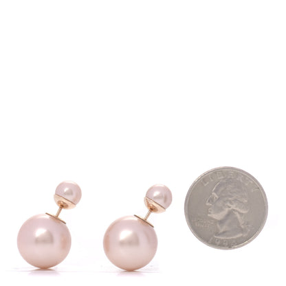Christian Dior Pearl Mise En Dior Tribal Earrings Pink 2 of 4
