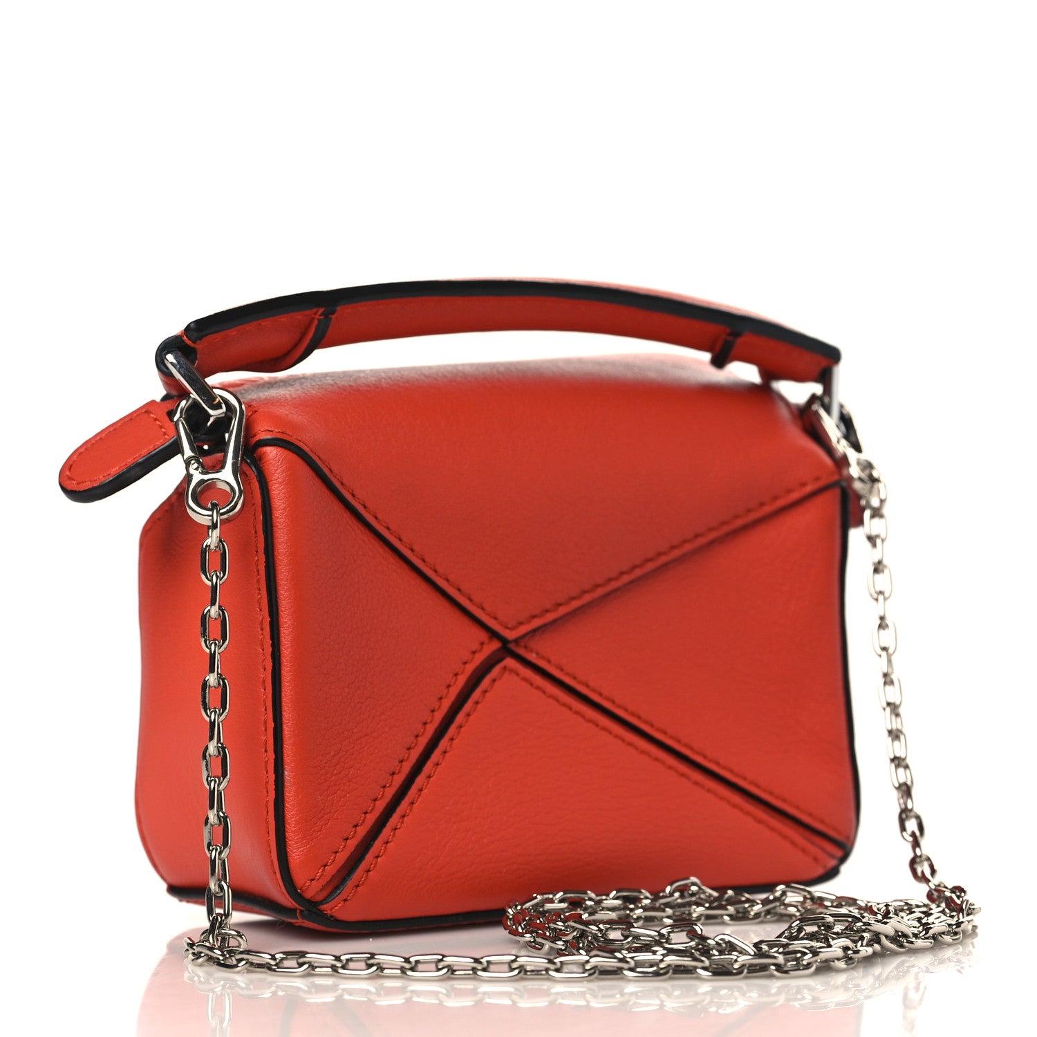 Loewe Calfskin Nano Puzzle Bag Orange 3 of 8