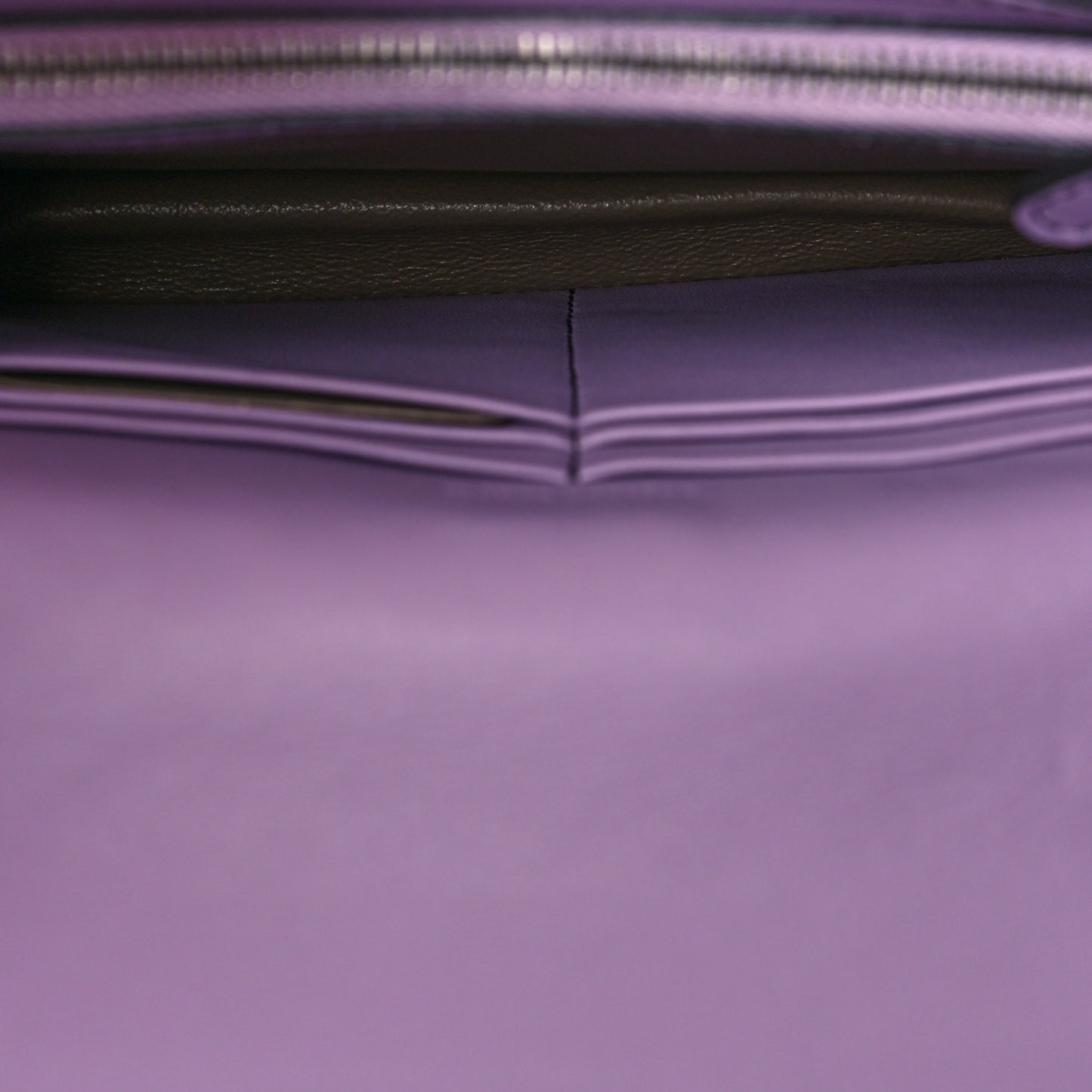 Nappa Intrecciato Studded Embellished Chain Wallet Purple