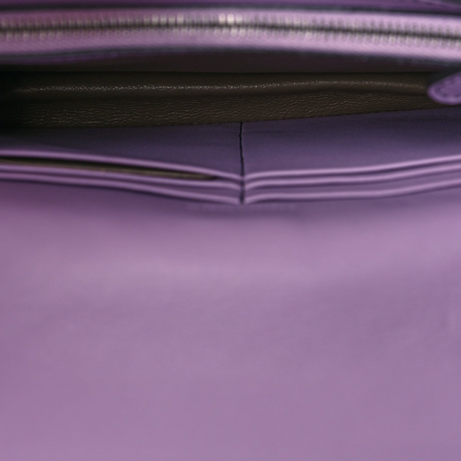 Bottega Veneta Nappa Intrecciato Studded Embellished Chain Wallet Purple 4 of 9