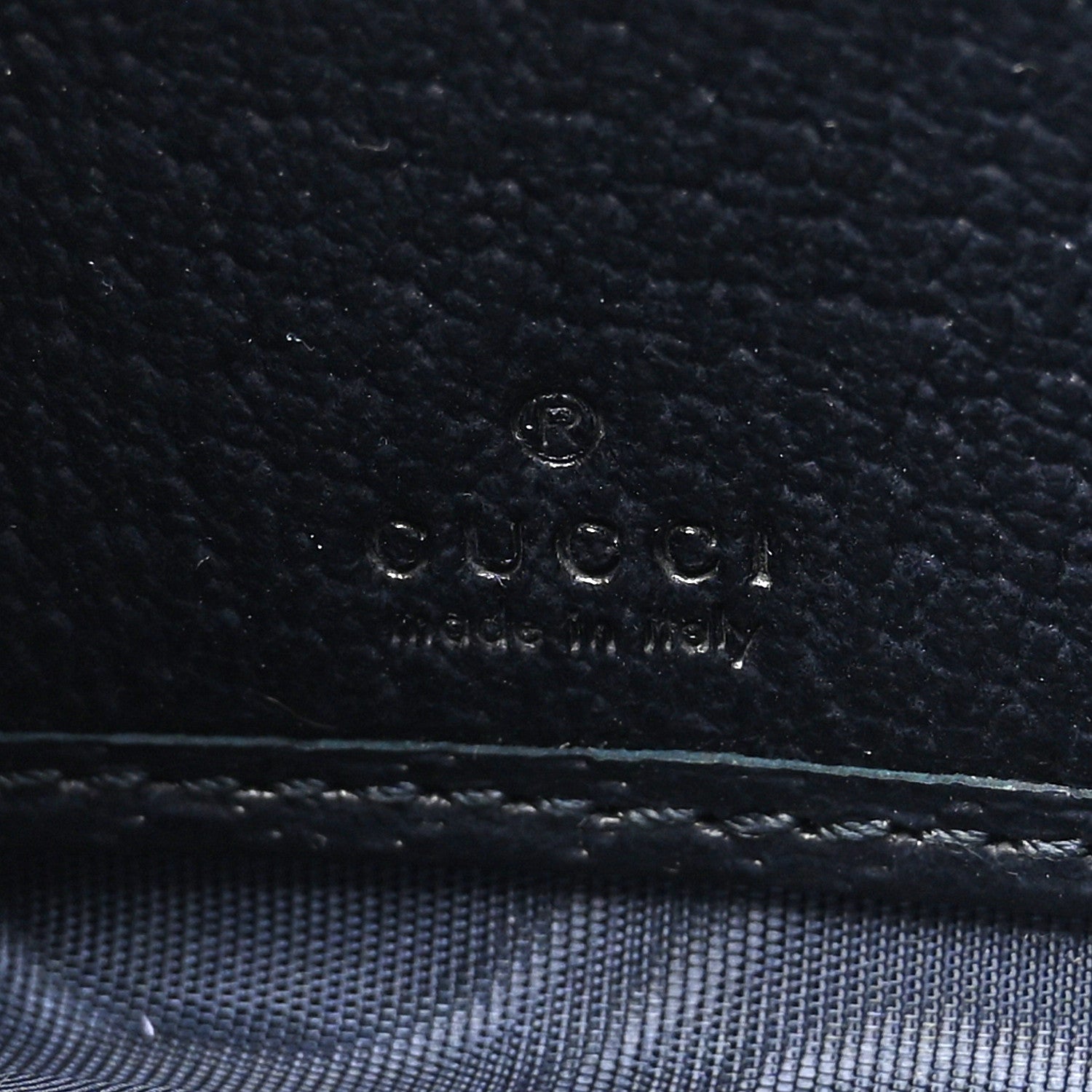 Gucci GG Supreme Monogram Textured Dollar Calfskin Web Ophidia Zip Around Wallet Beige Blue 6 of 8