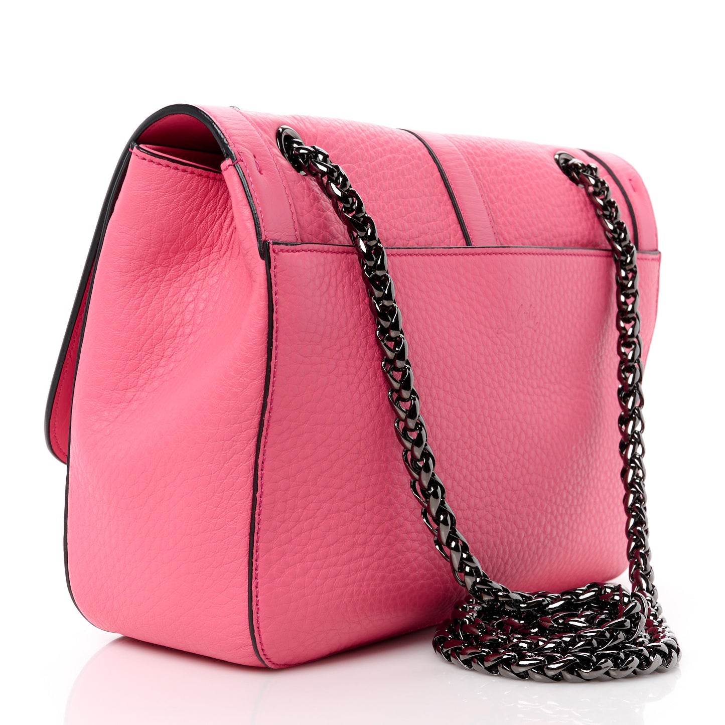 Calfskin Small Sweet Charity Shoulder Bag Pink