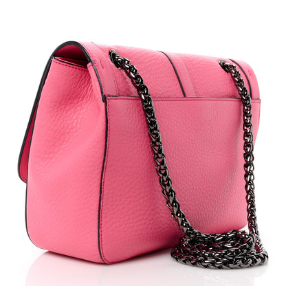 Christian Louboutin Calfskin Small Sweet Charity Shoulder Bag Pink 3 of 13