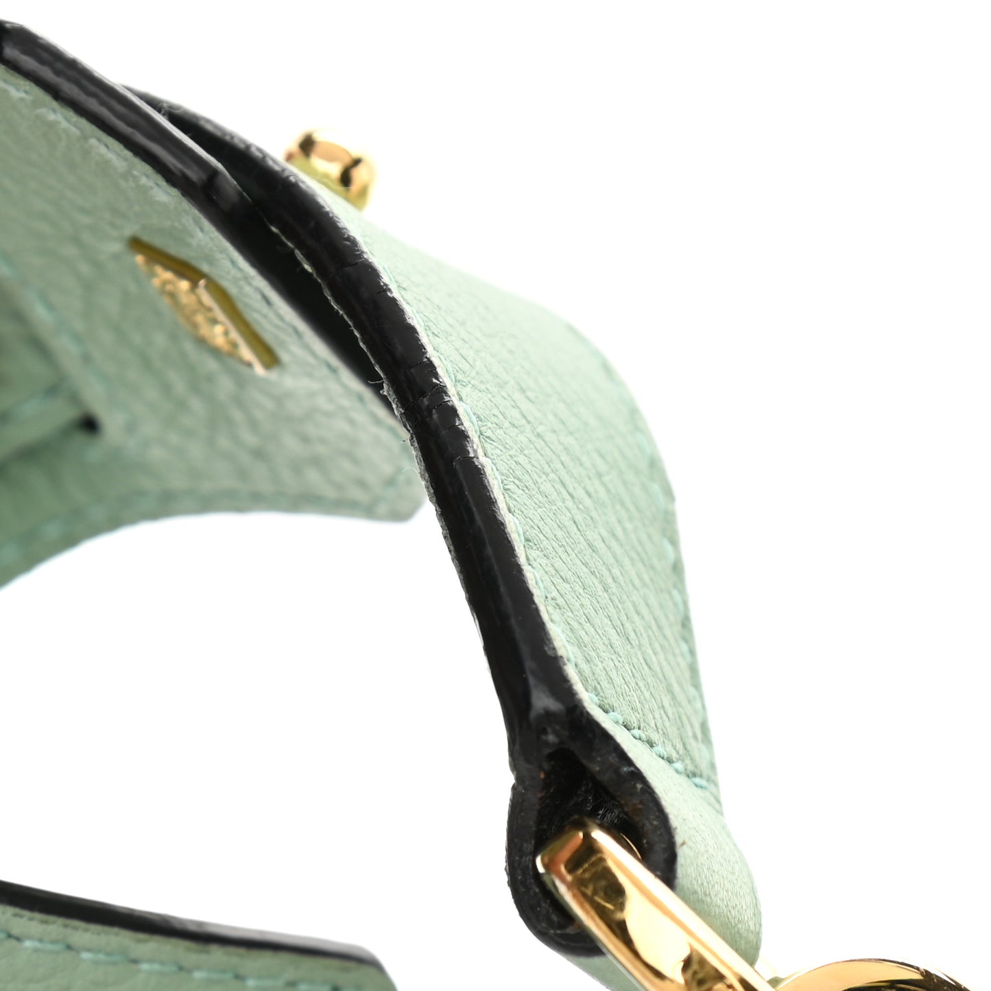 Calfskin Medium Puzzle Bag Sea Water Green