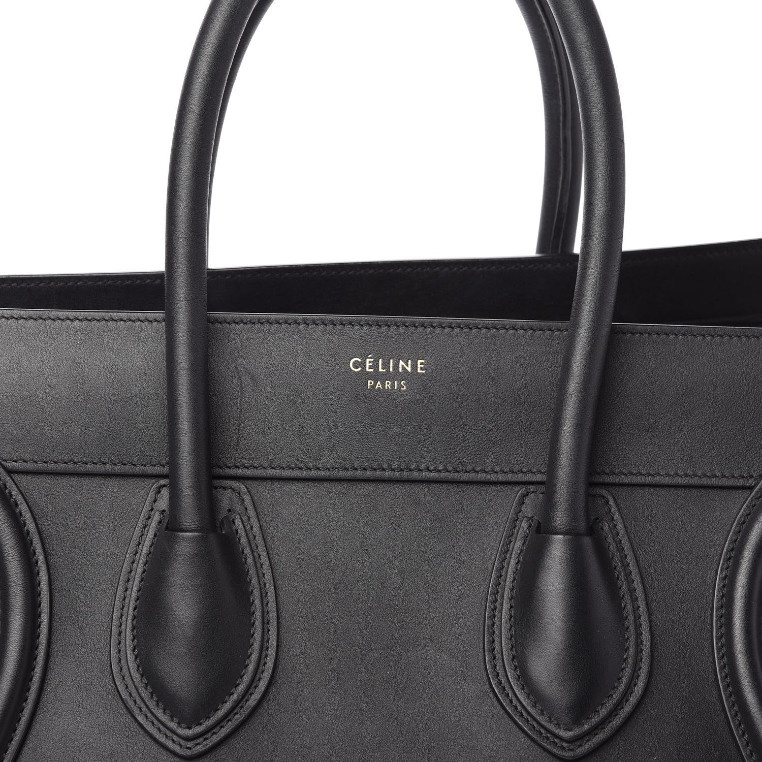 Celine Smooth Calfskin Mini Luggage Black 9 of 9