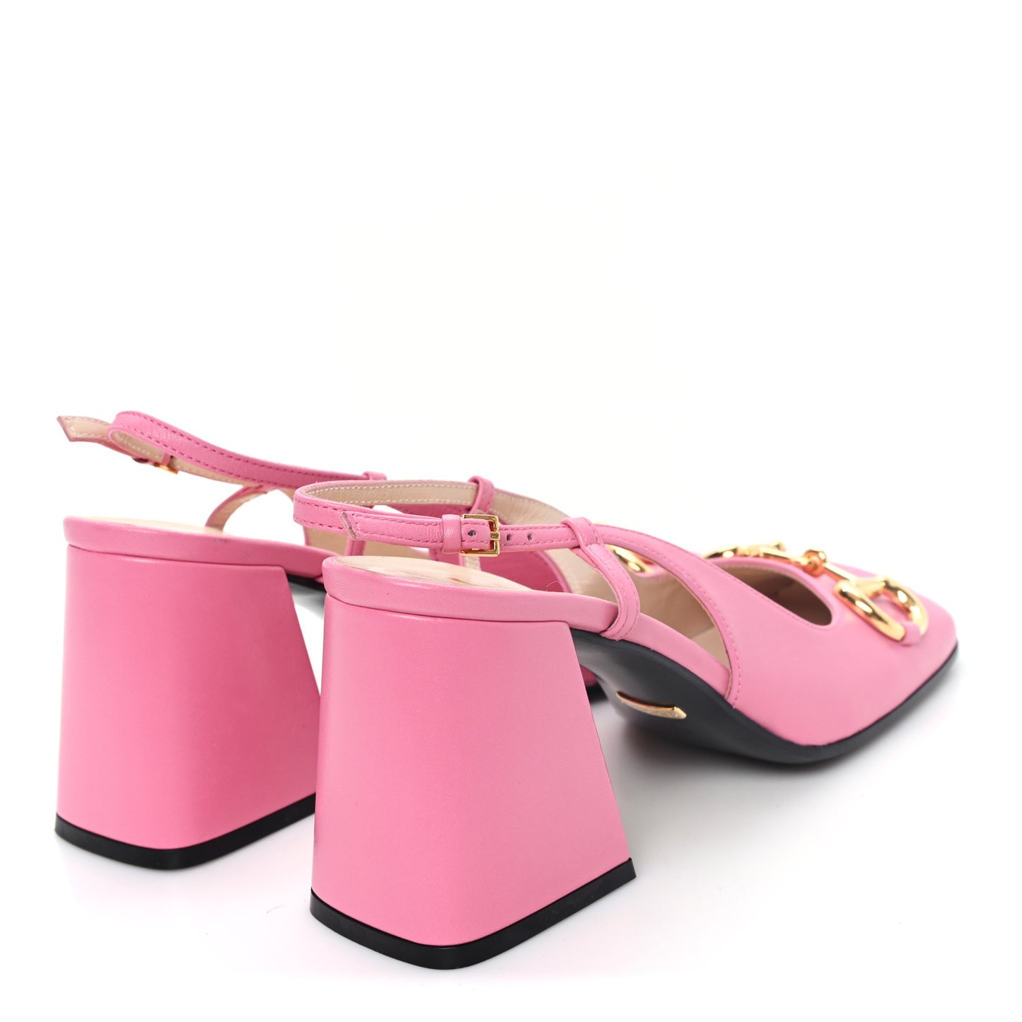 Malaga Kid Horsebit 75mm Slingback Pumps 38 Pink