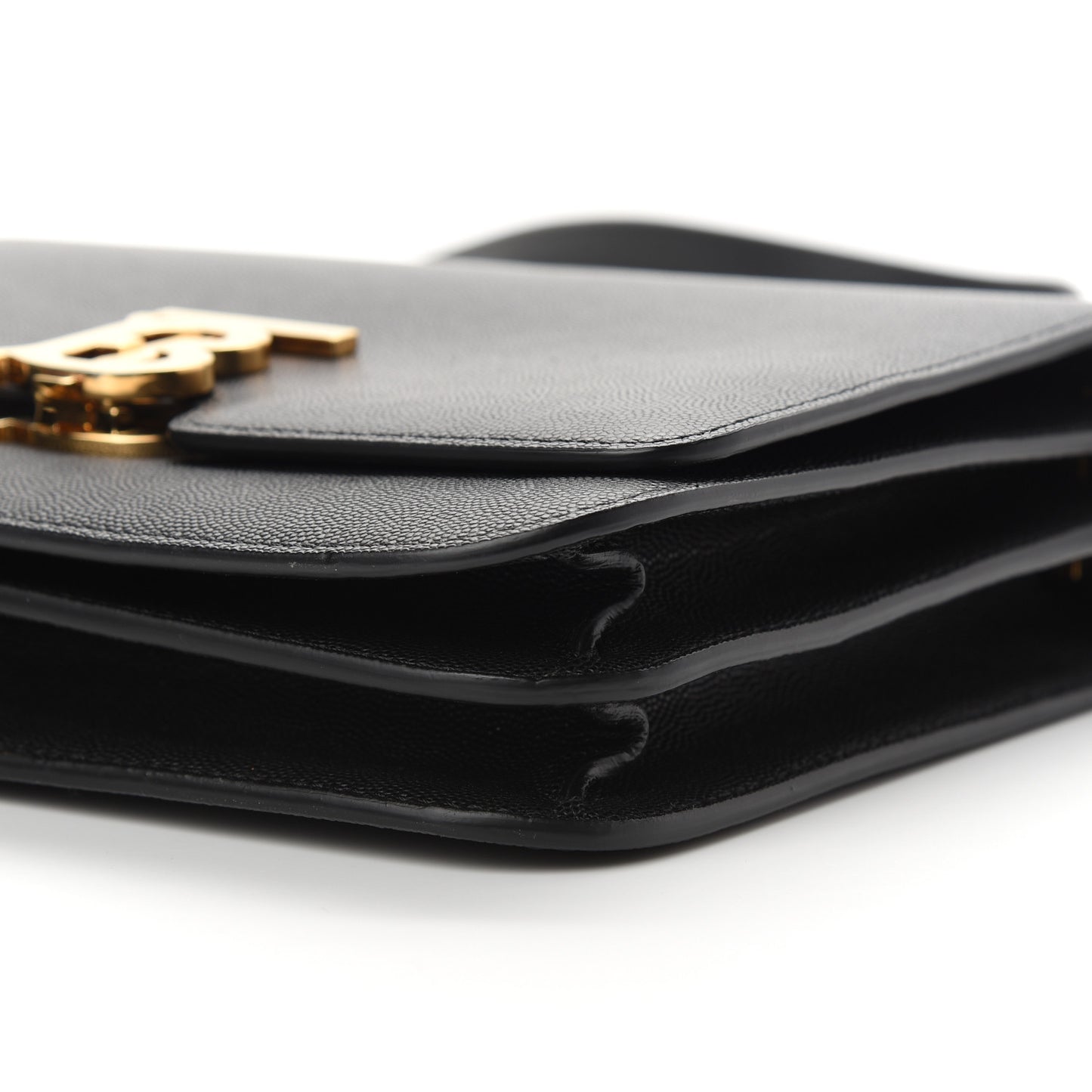 Grained Calfskin Medium TB Bag Black